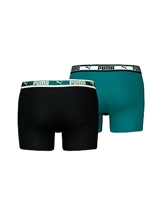 PUMA | Boxer da uomo Dual Logo, confezione da 2 | petrol